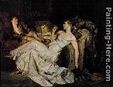 Hans Makart Marmorherzen painting